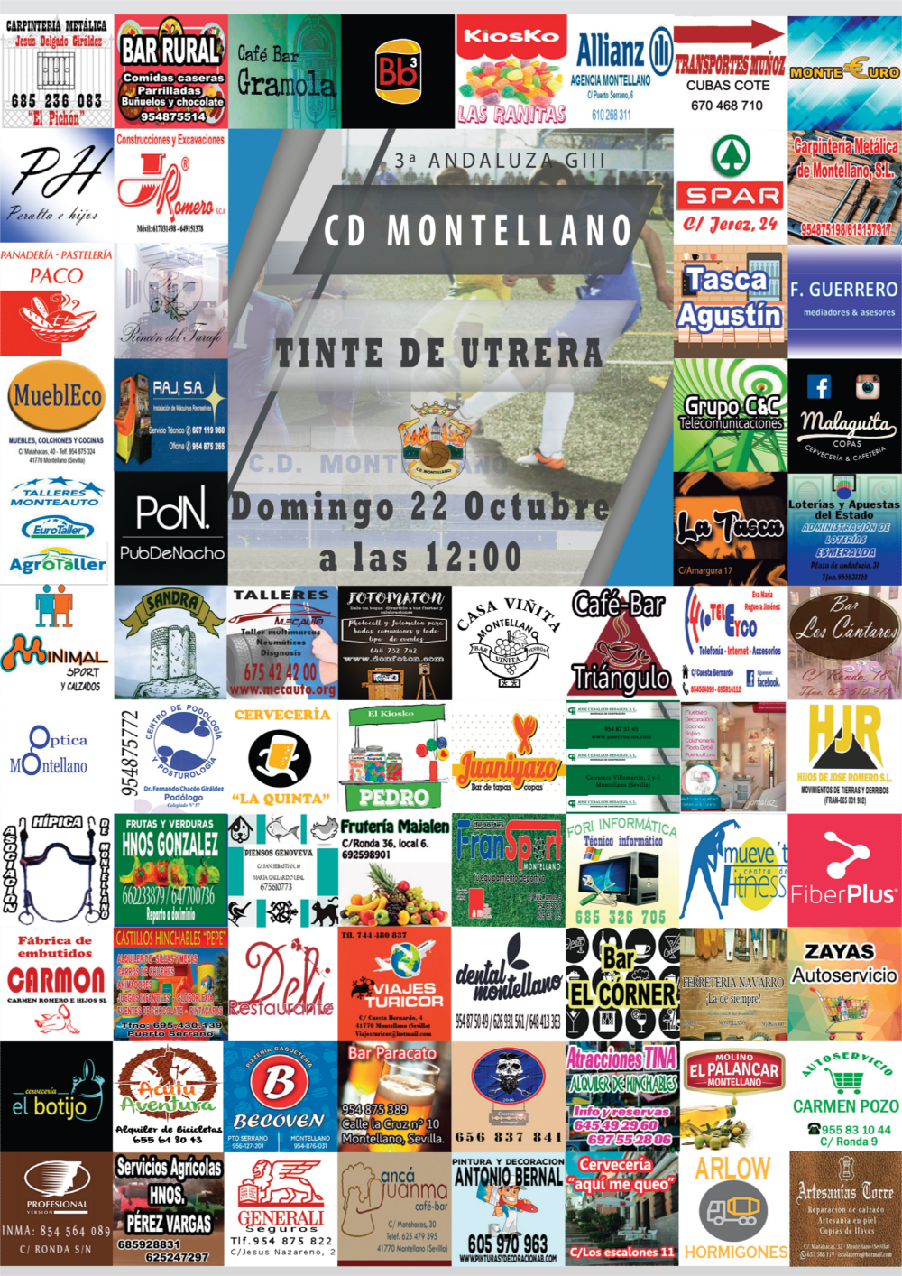 Cartel CD Montellano - CD Tinte