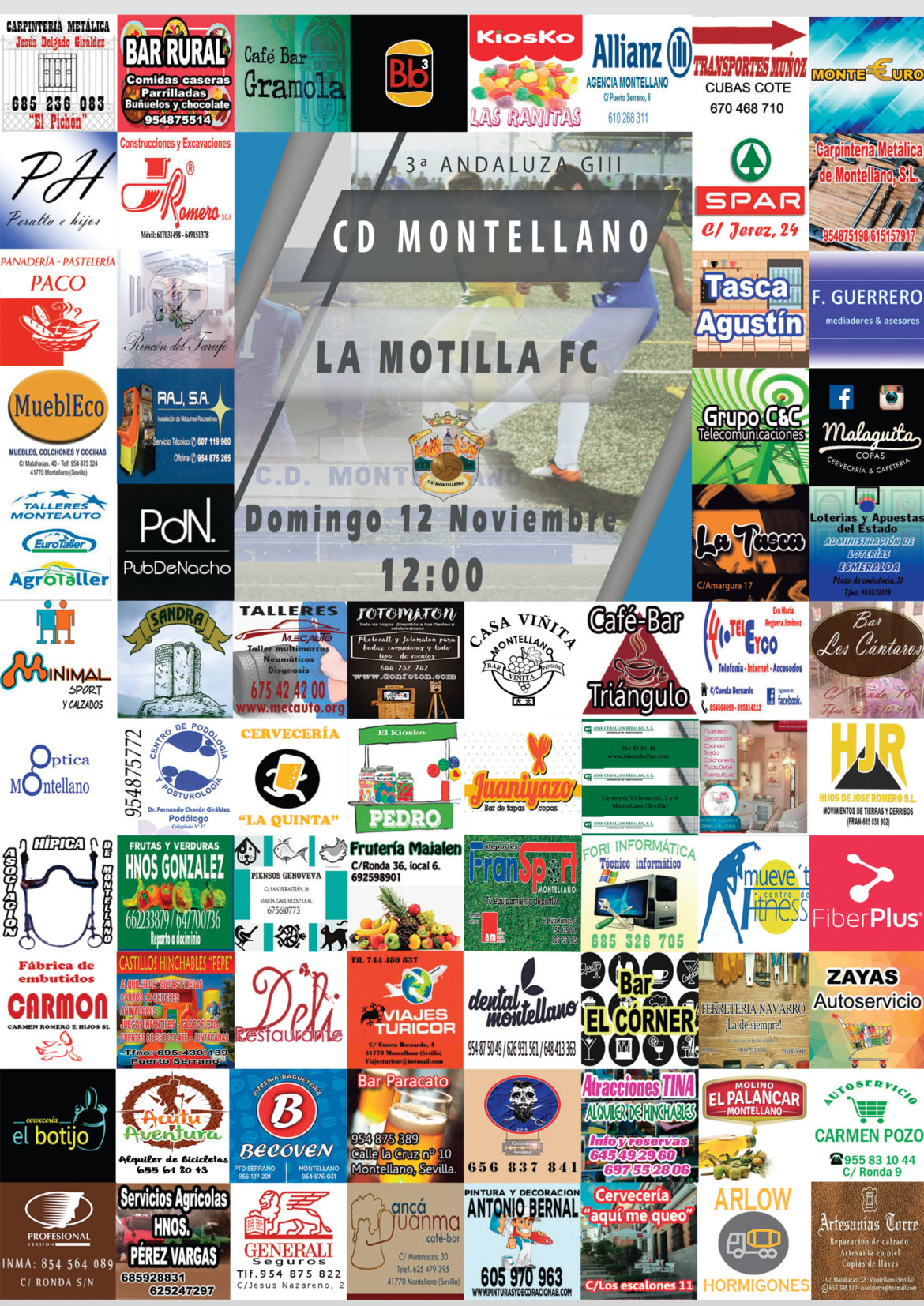 Cartel CD Montellano - La Motilla